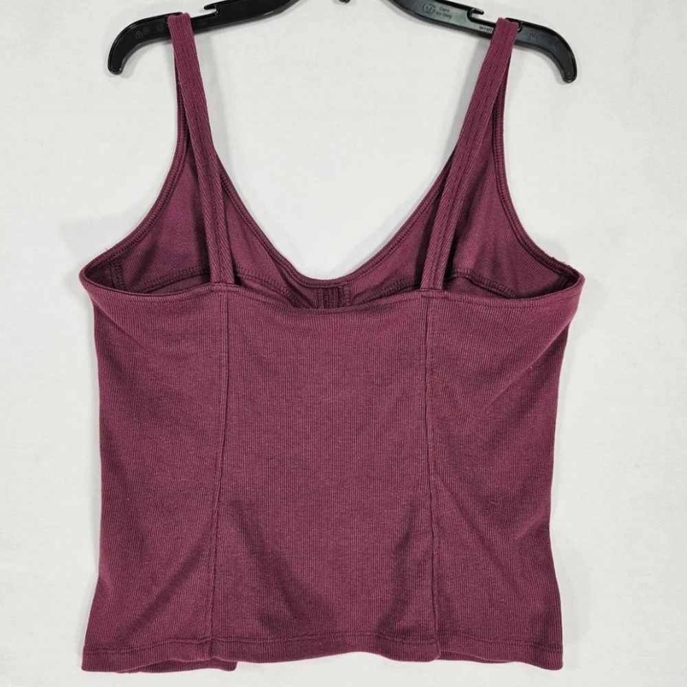 Universal Thread Burgundy Ribbed Tank Top - Picture 6 of 6